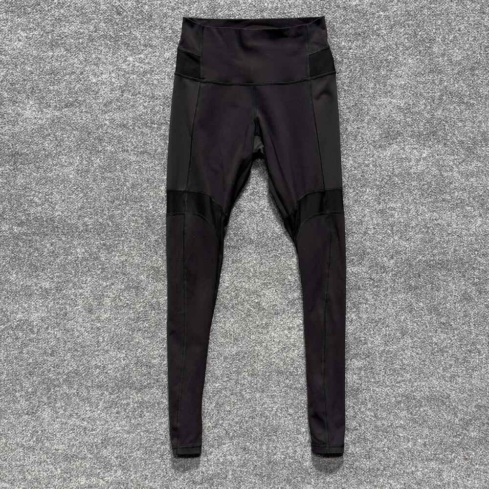 Lululemon Leggings Womens 6 Black High Rise Mesh City Core Pants Athletic Yoga